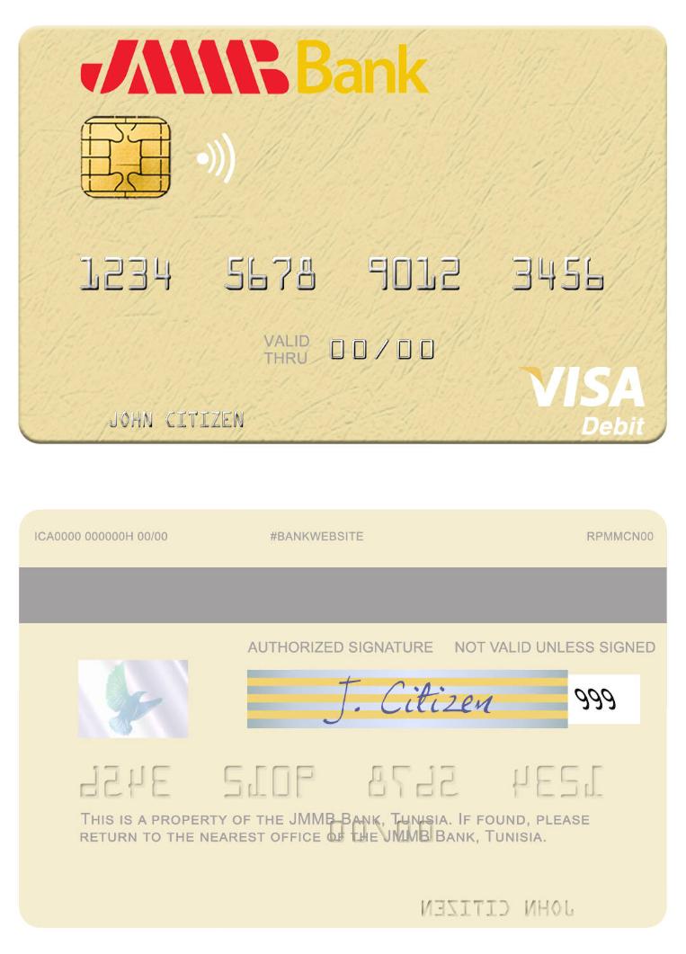 Tunisia JMMB Bank visa debit card